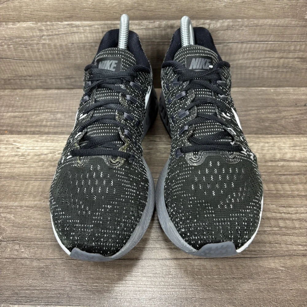 Nike Zoom Structure 19 Black Gray Womens US Size 9 806587-001 Running Shoes